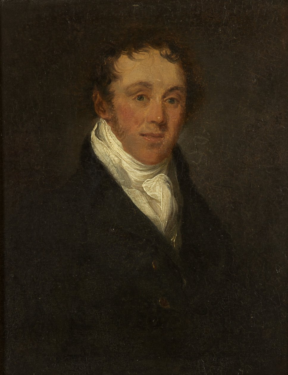 Sir Charles A. Elton (olie på panel) af Edward Bird