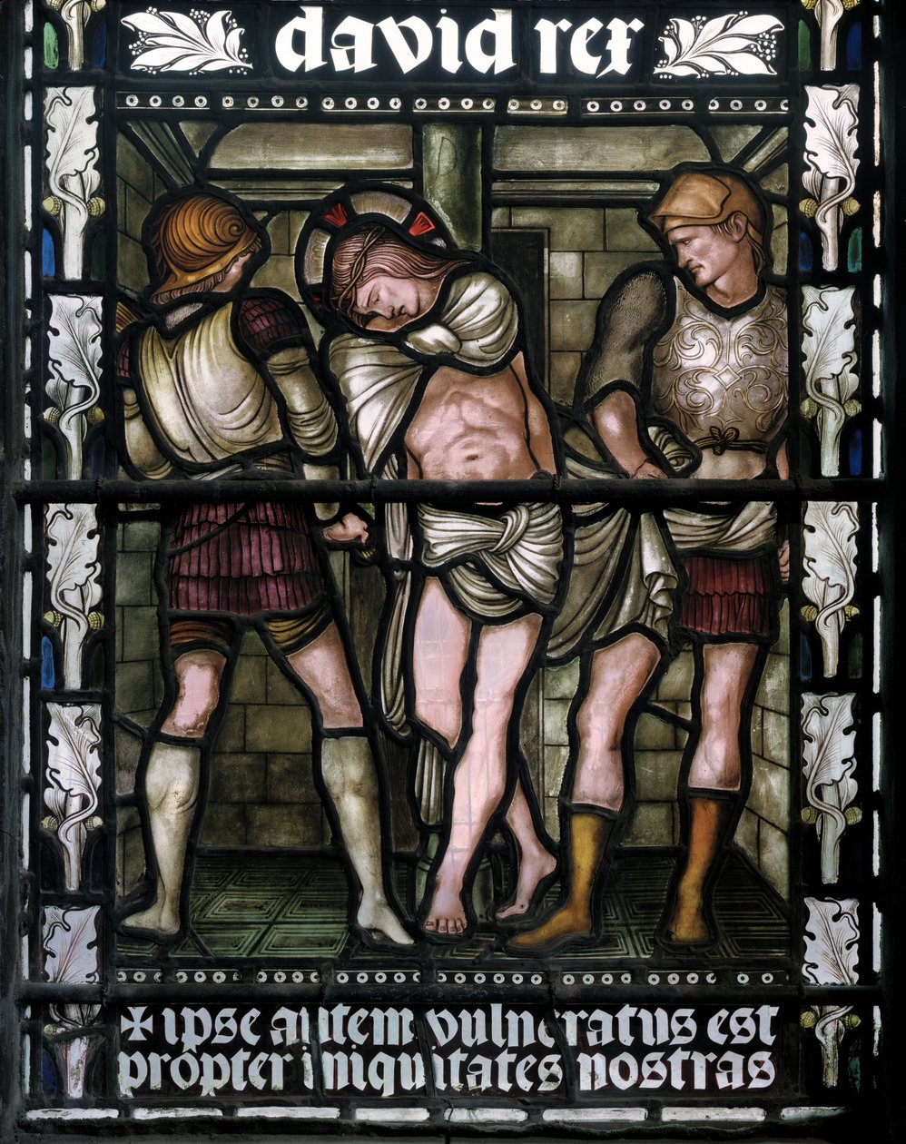 Flagellationen, 1876 (glasmaleri) af Edward Burne Jones