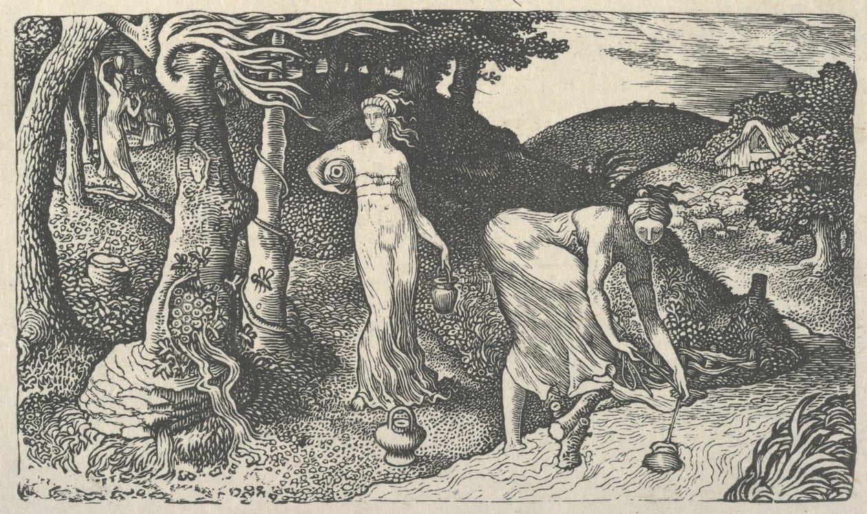 Bækken, 1829. af Edward Calvert