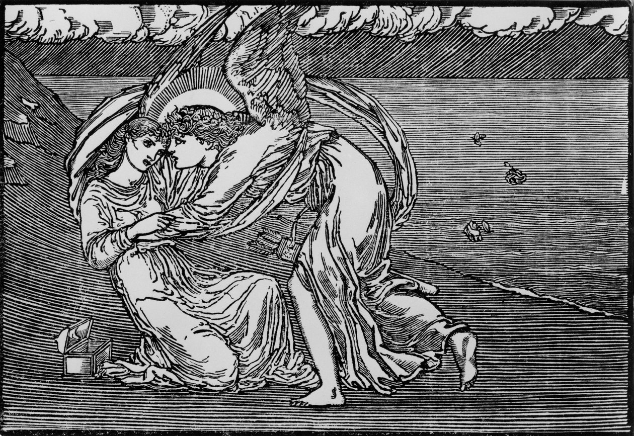 Amor genopliver hende af Edward Coley (after) Burne Jones