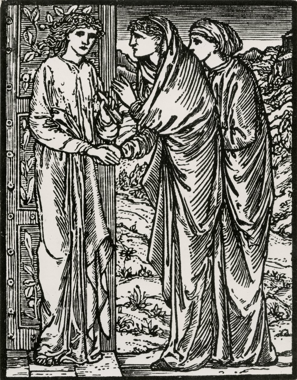 Andet besøg af Edward Coley (after) Burne Jones