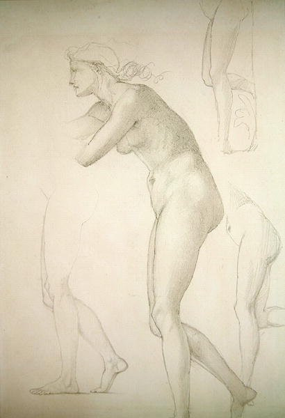 Galatea (blyant på papir) af Edward Coley Burne Jones