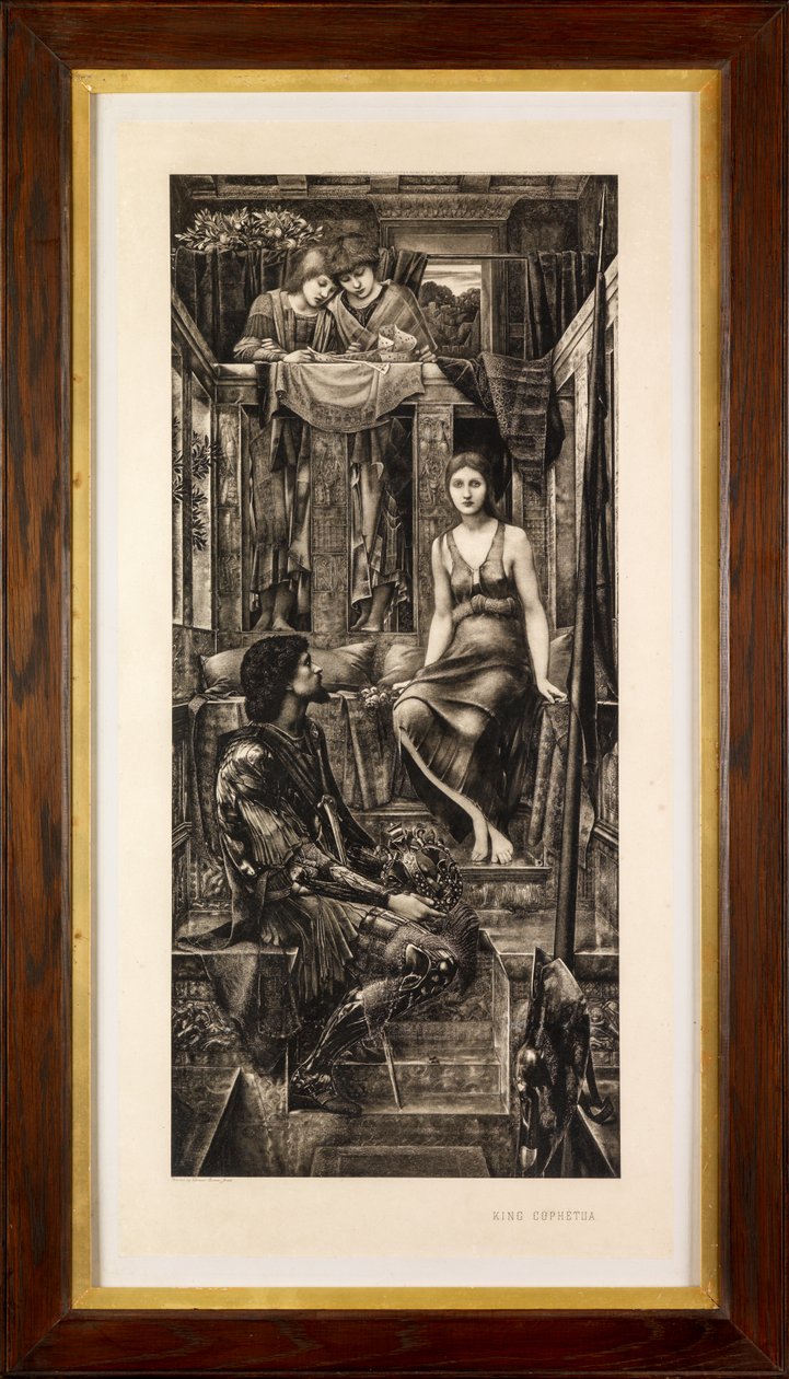 Kong Cophetua og tiggerpigen (fotogravure) af Edward Burne Jones