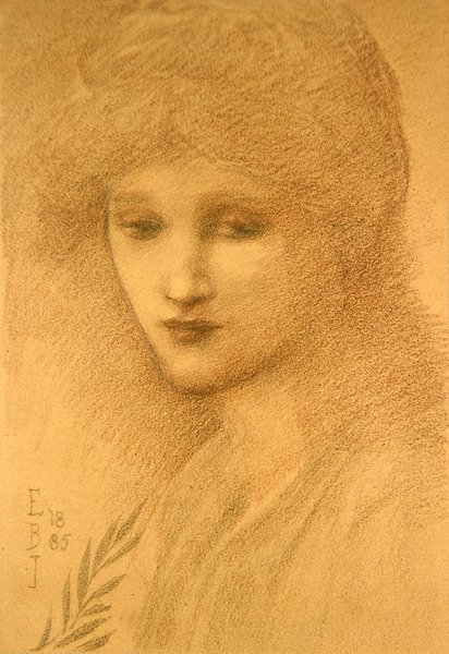 Portræt af Laura Littleton af Edward Coley Burne Jones