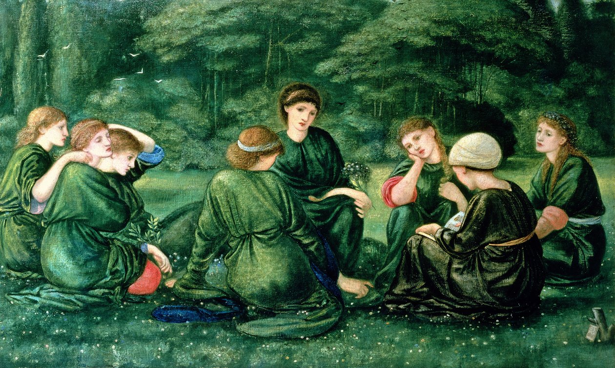 Grøn Sommer, 1868 af Edward Burne Jones
