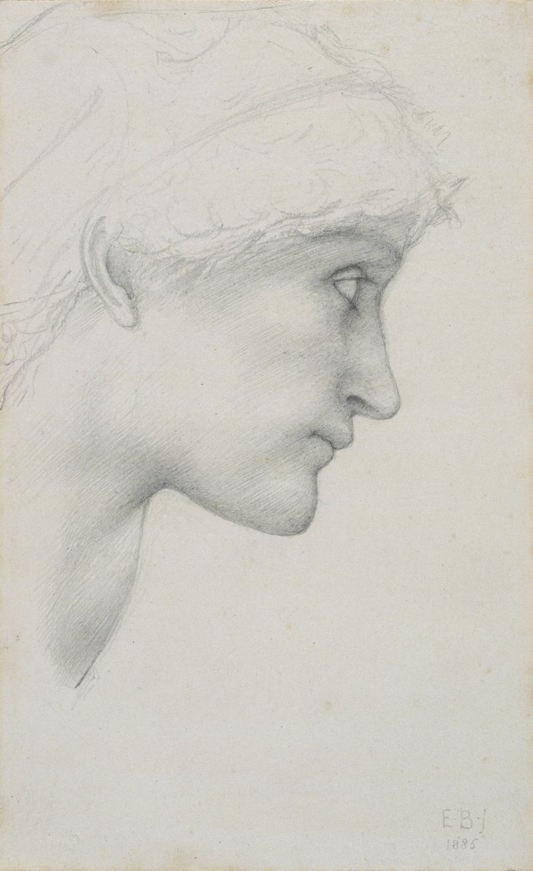 Hoved af Edward Coley Burne Jones