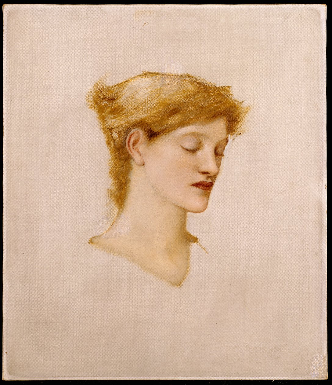 Hovedet af en kvinde af Edward Burne Jones