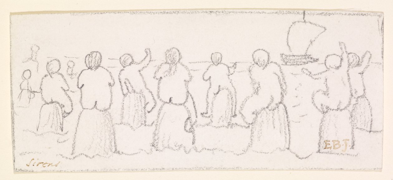 Sirenerne, ca. 1878 af Edward Burne Jones