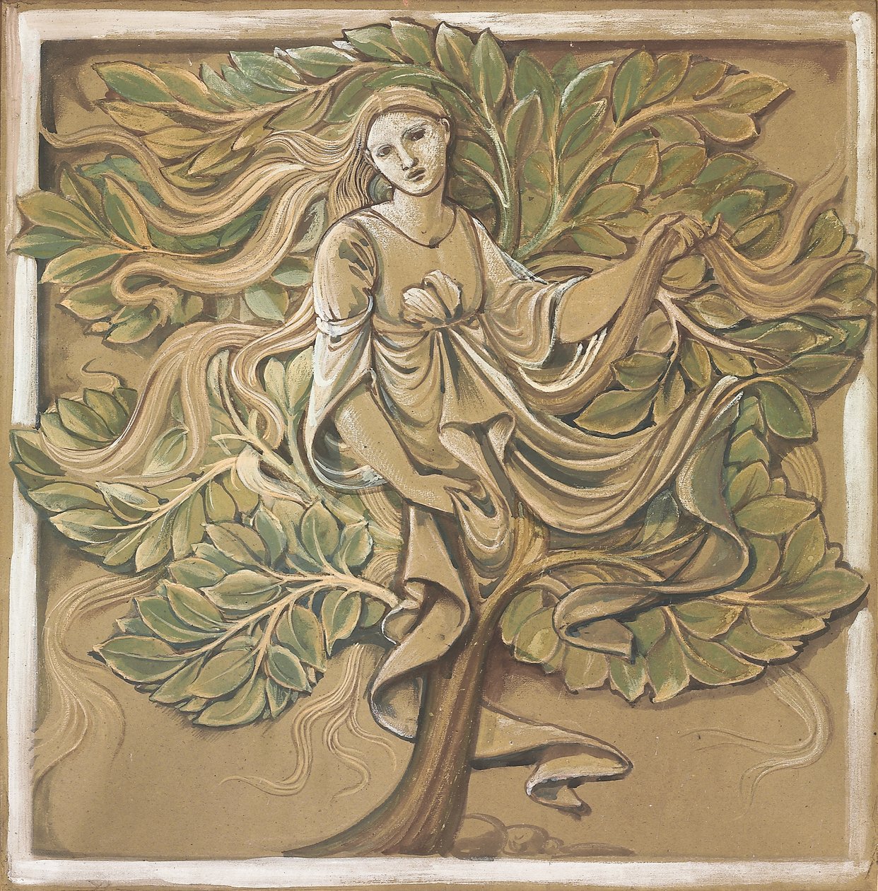 træ nymfe, af Edward Burne Jones