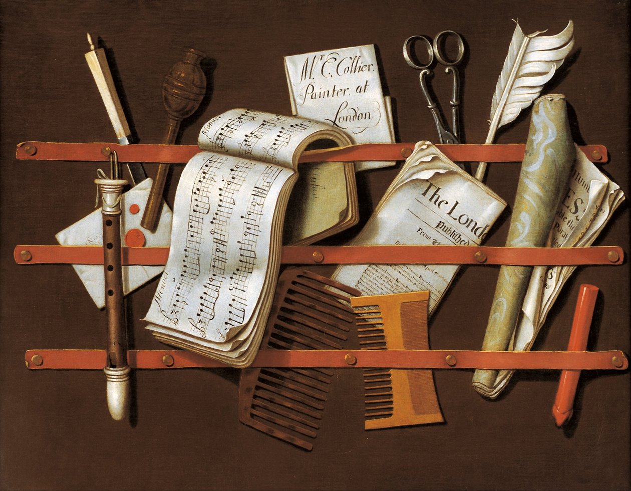 Brevstativ, ca 1698 af Edward Collier