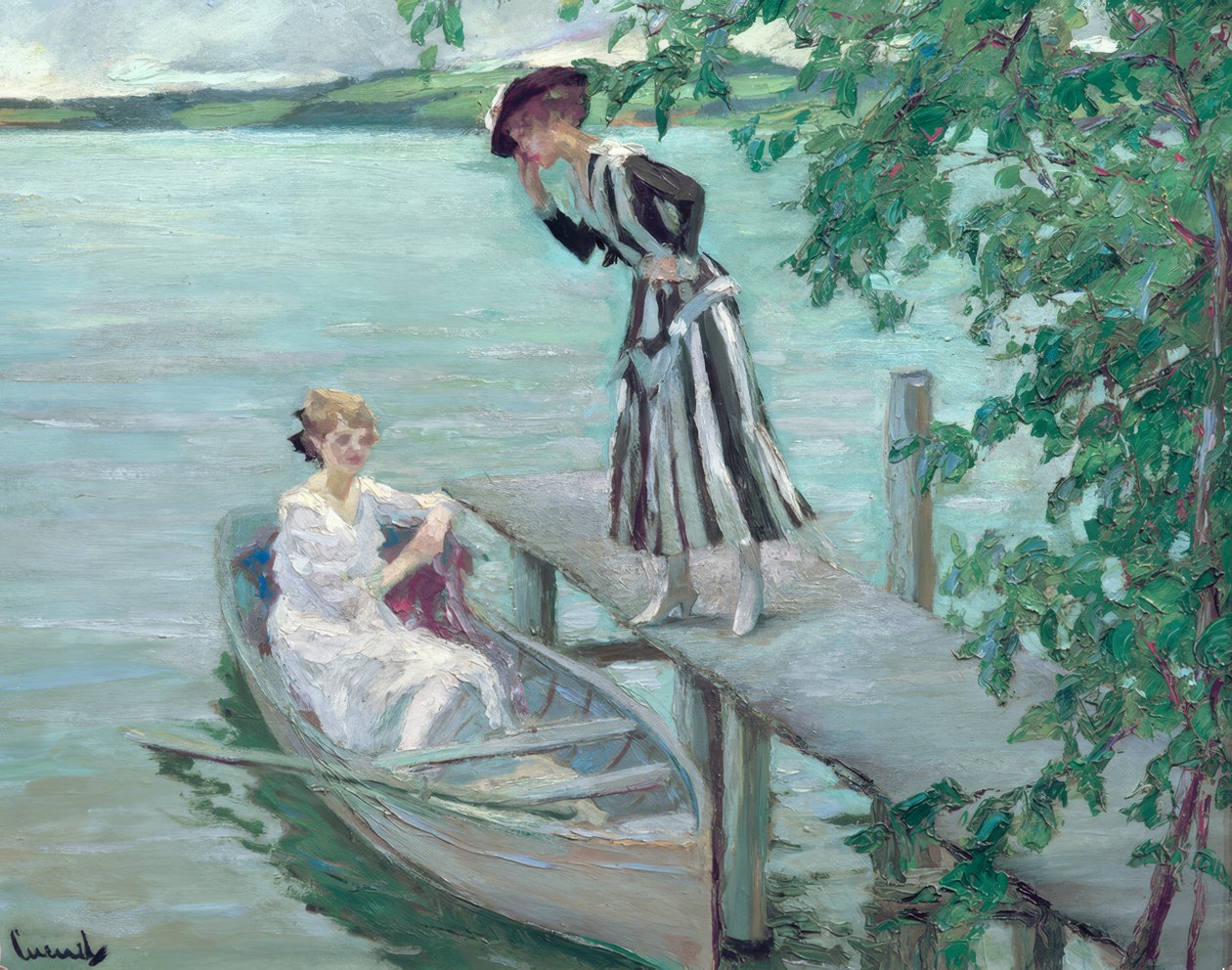 Ved anløbsbroen af Edward Cucuel