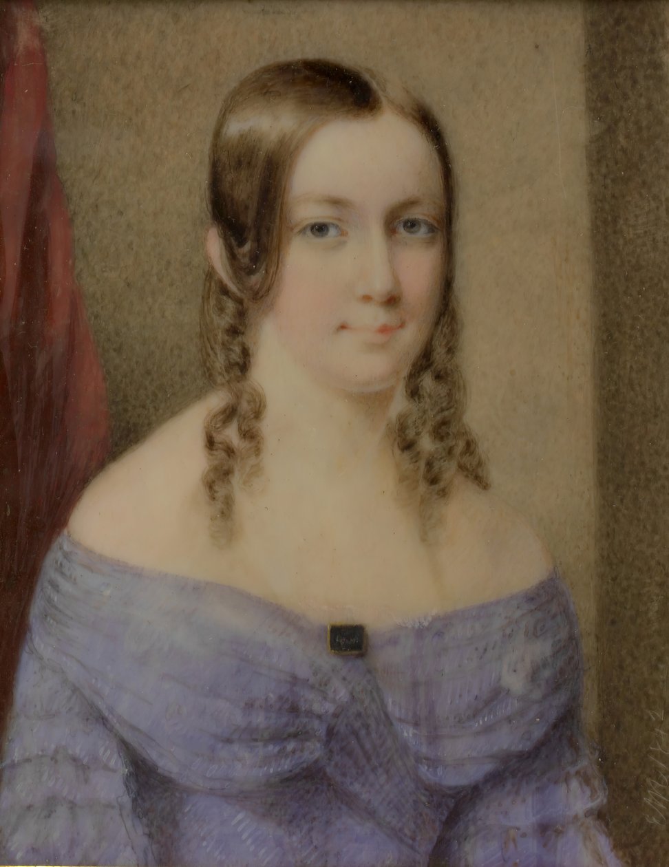 Portræt af en dame, 1842. af Edward Dalton Marchant