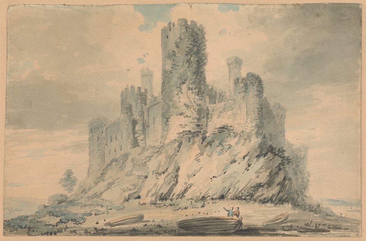 Conway Castle, Caernarvonshire af Edward Dayes