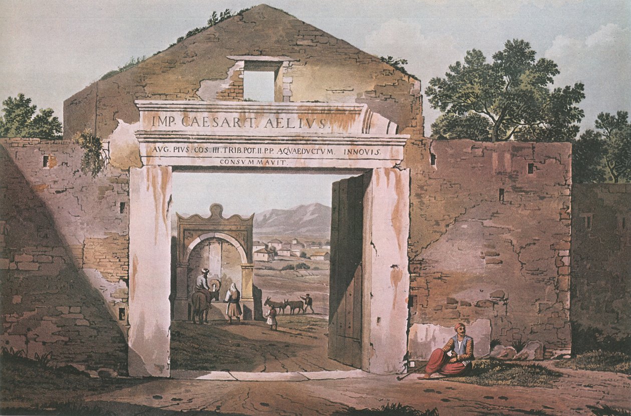Indgang til Athen af Edward Dodwell