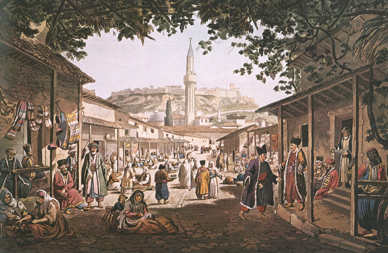 Græsk: Athens basar af Edward Dodwell