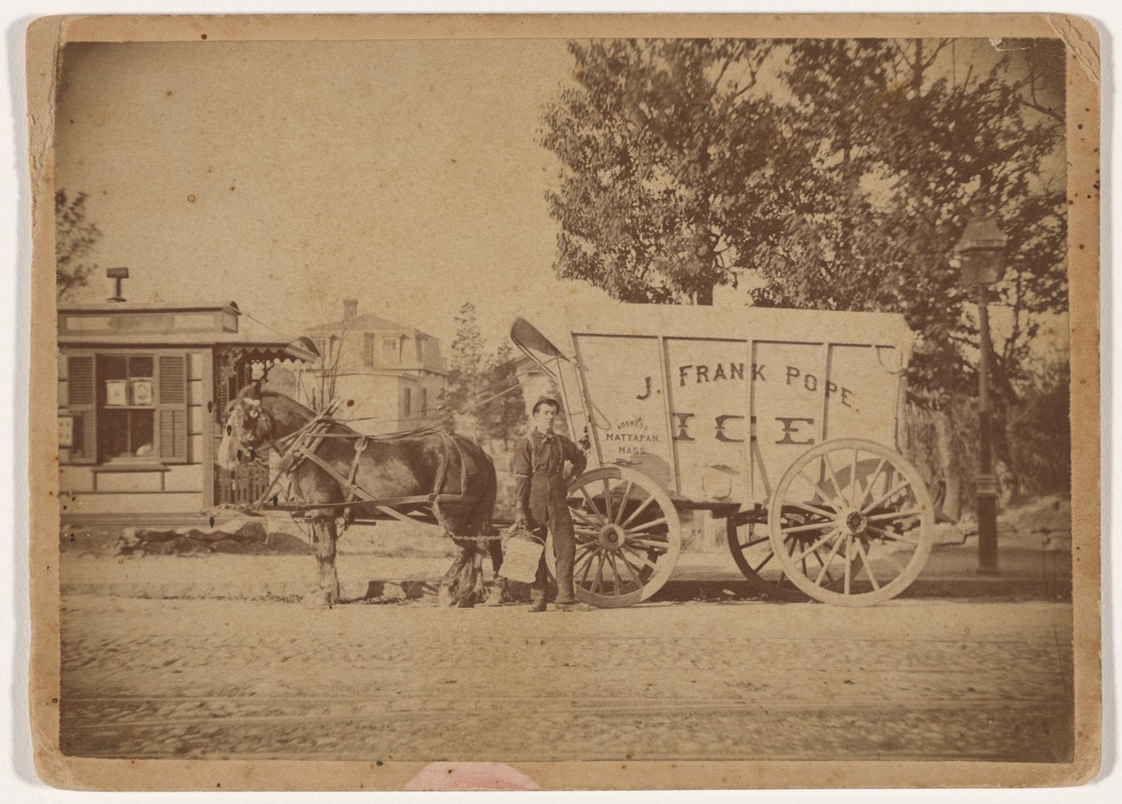 J. Frank Pope Ice Wagon, ca. 1885 (foto) af Edward Edwards
