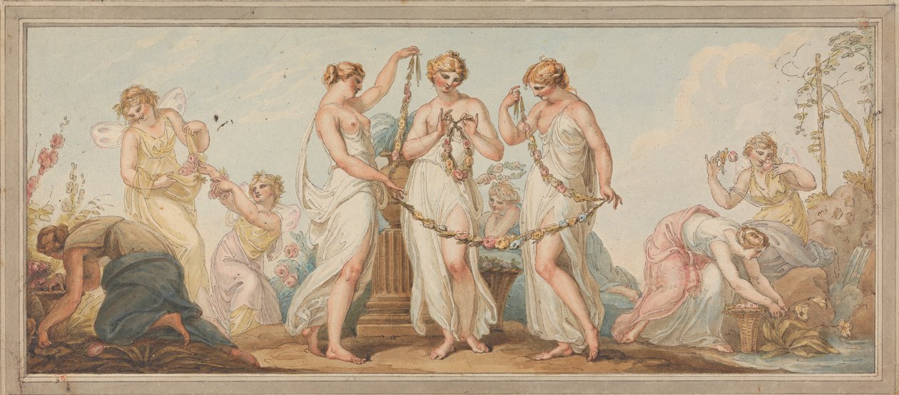Allegori for foråret af Edward Francis Burney