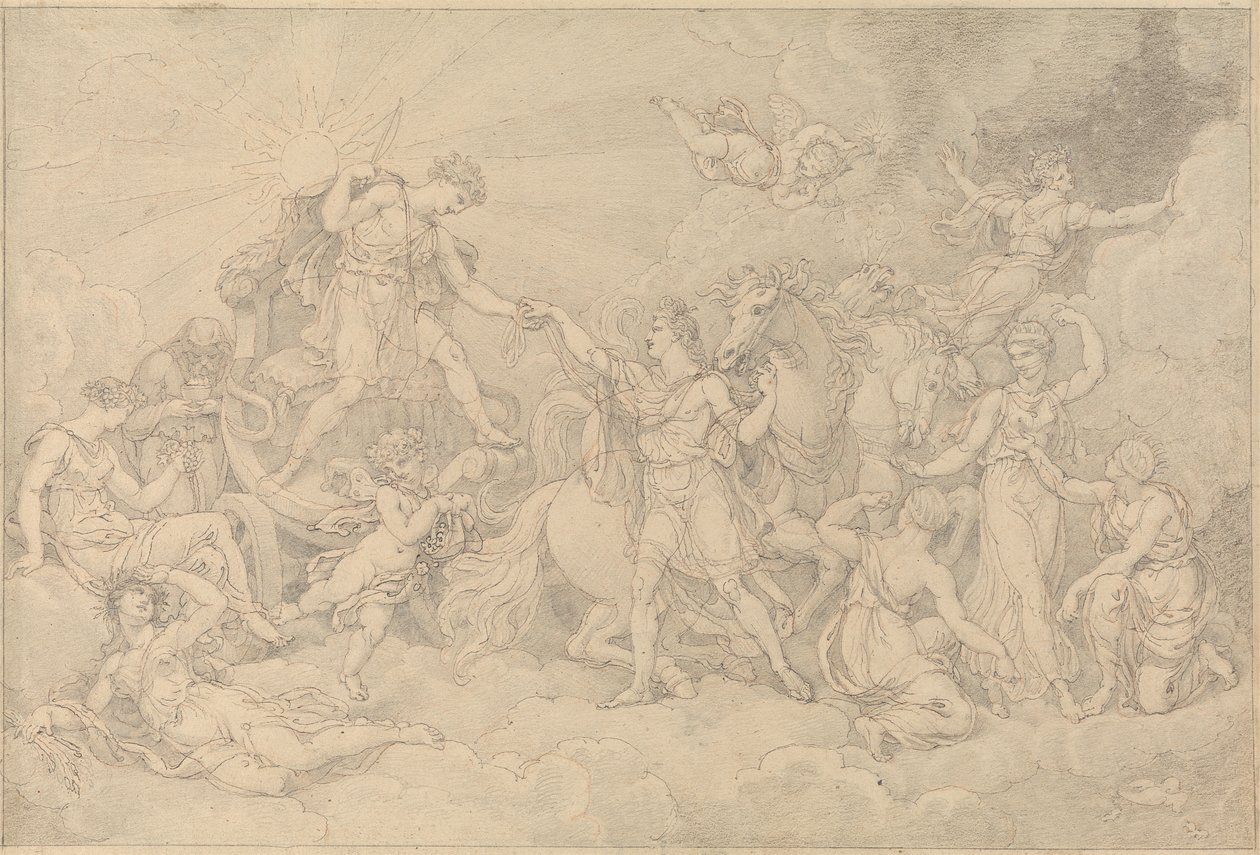 Apollo og Phaeton af Edward Francis Burney