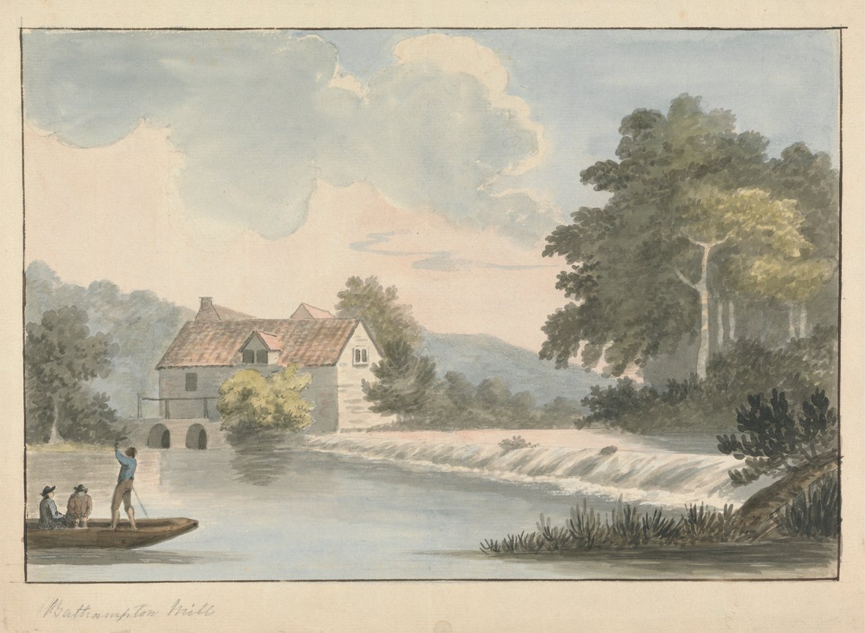 Bathampton Mølle af Edward Francis Burney