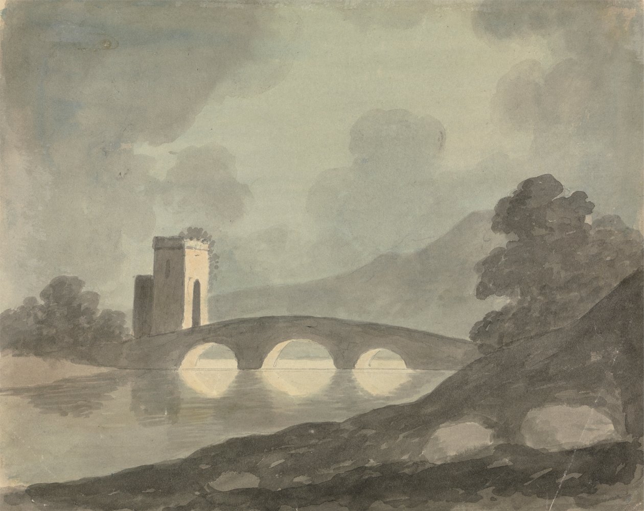 Bro og Tårn af Edward Francis Burney