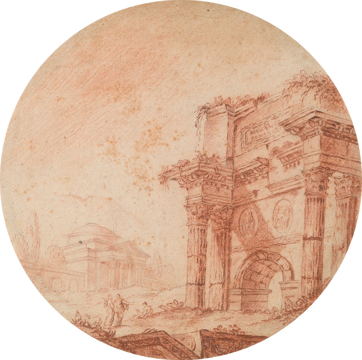 romerske ruiner af Edward Francis Burney
