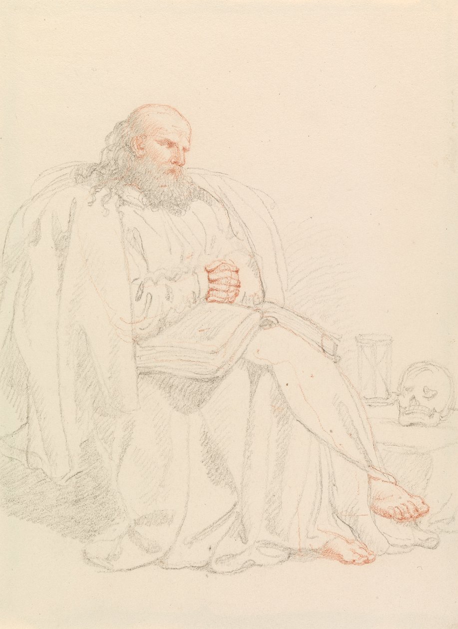St. Jerome mediterer af Edward Francis Burney