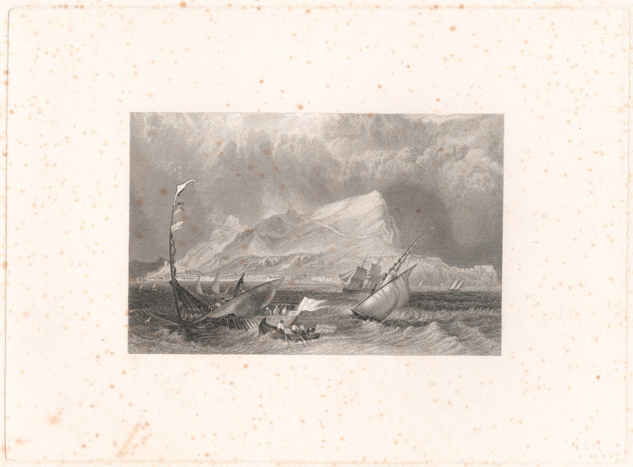 Gibraltar af Edward Francis Finden