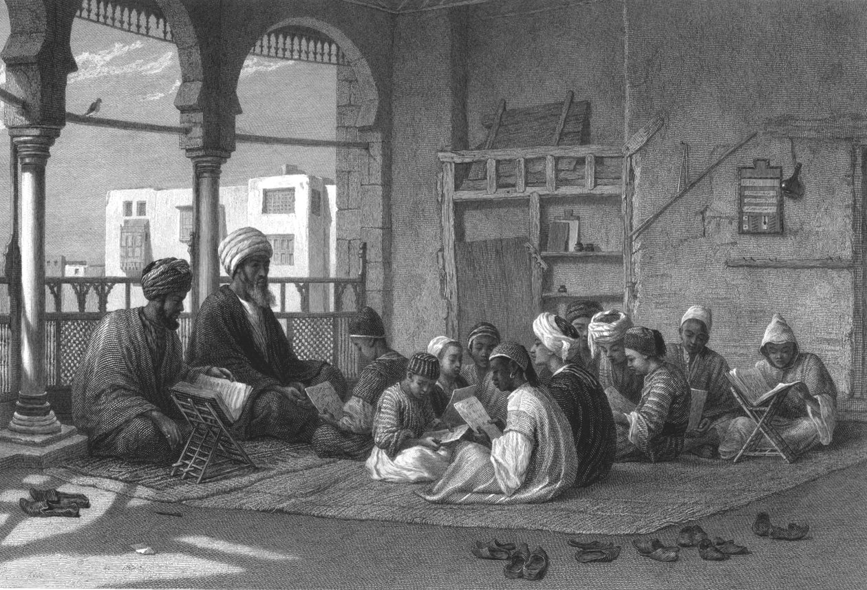 Skolen for Sooltan Hassan, c1869 af Edward Goodall