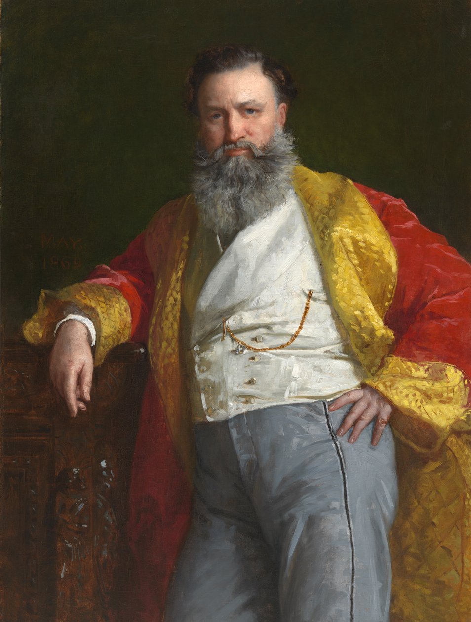 Isaac Merrit Singer, 1869. af Edward Harrison May