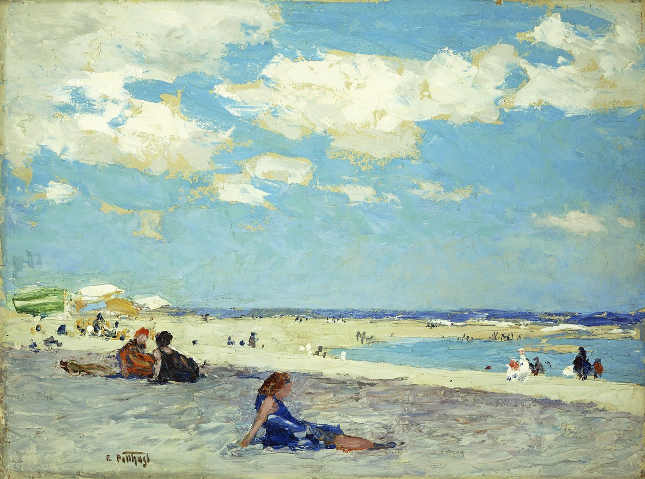 Lang strand, af Edward Henry Potthast