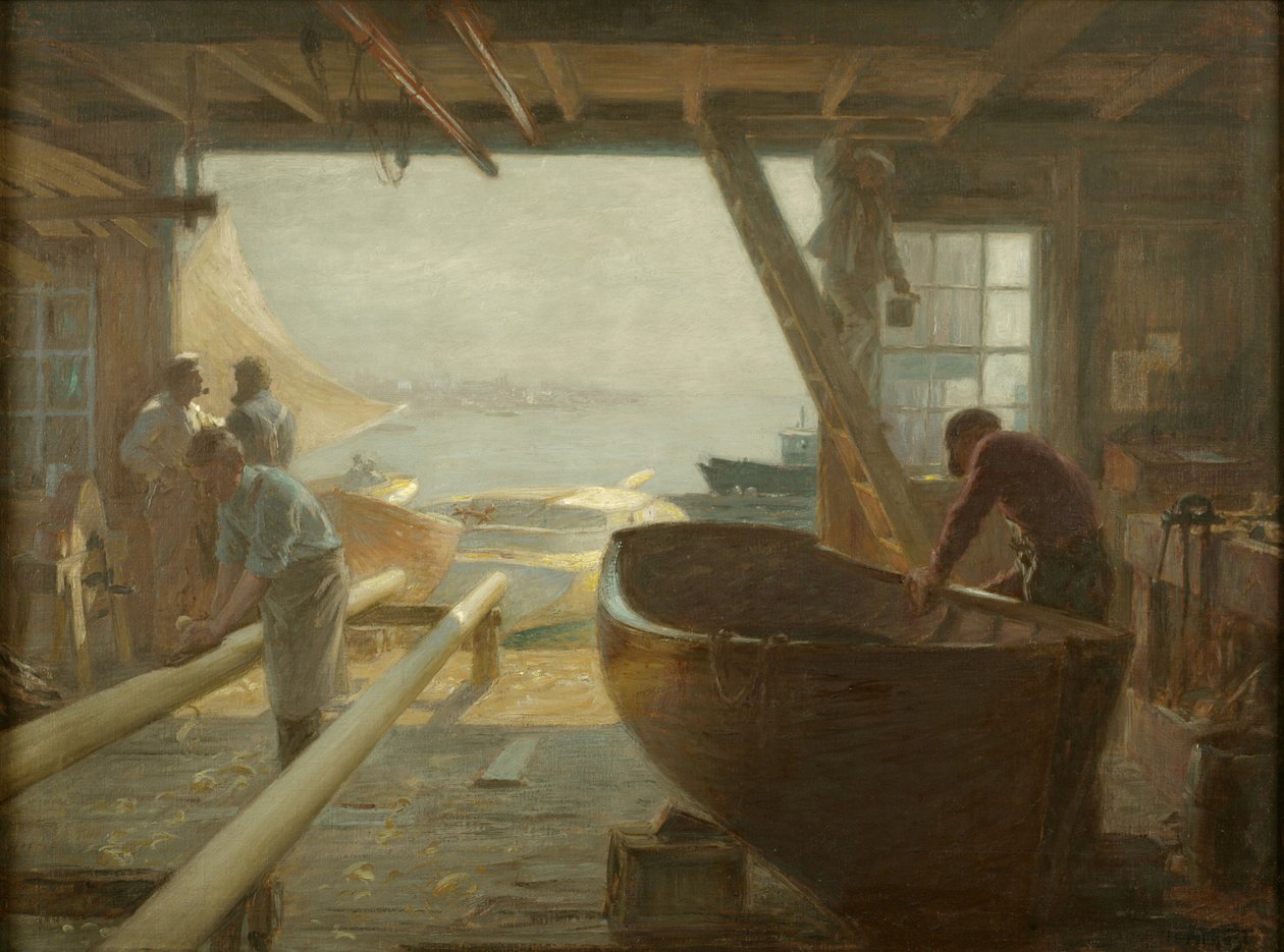 Bådebyggerne af Edward Henry Potthast