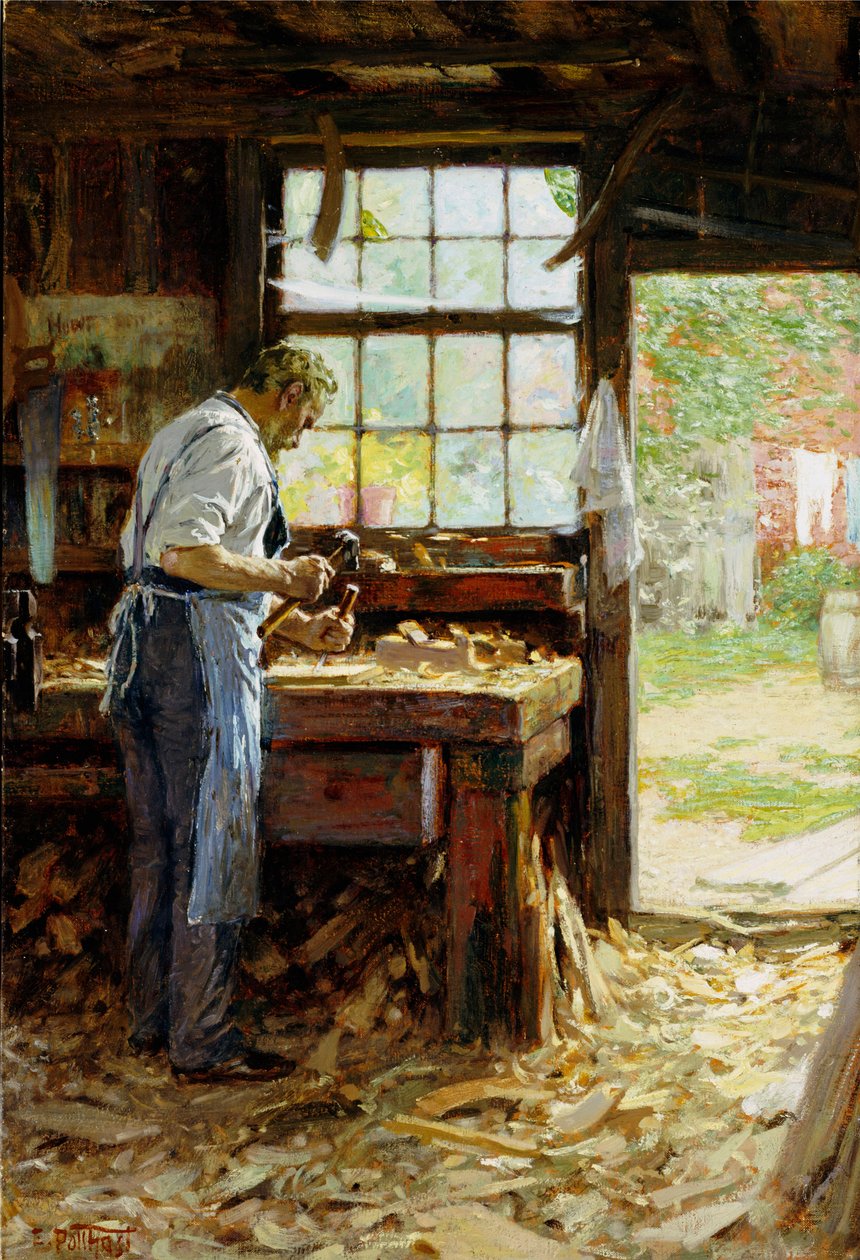 Landsbytømrer, 1899 af Edward Henry Potthast