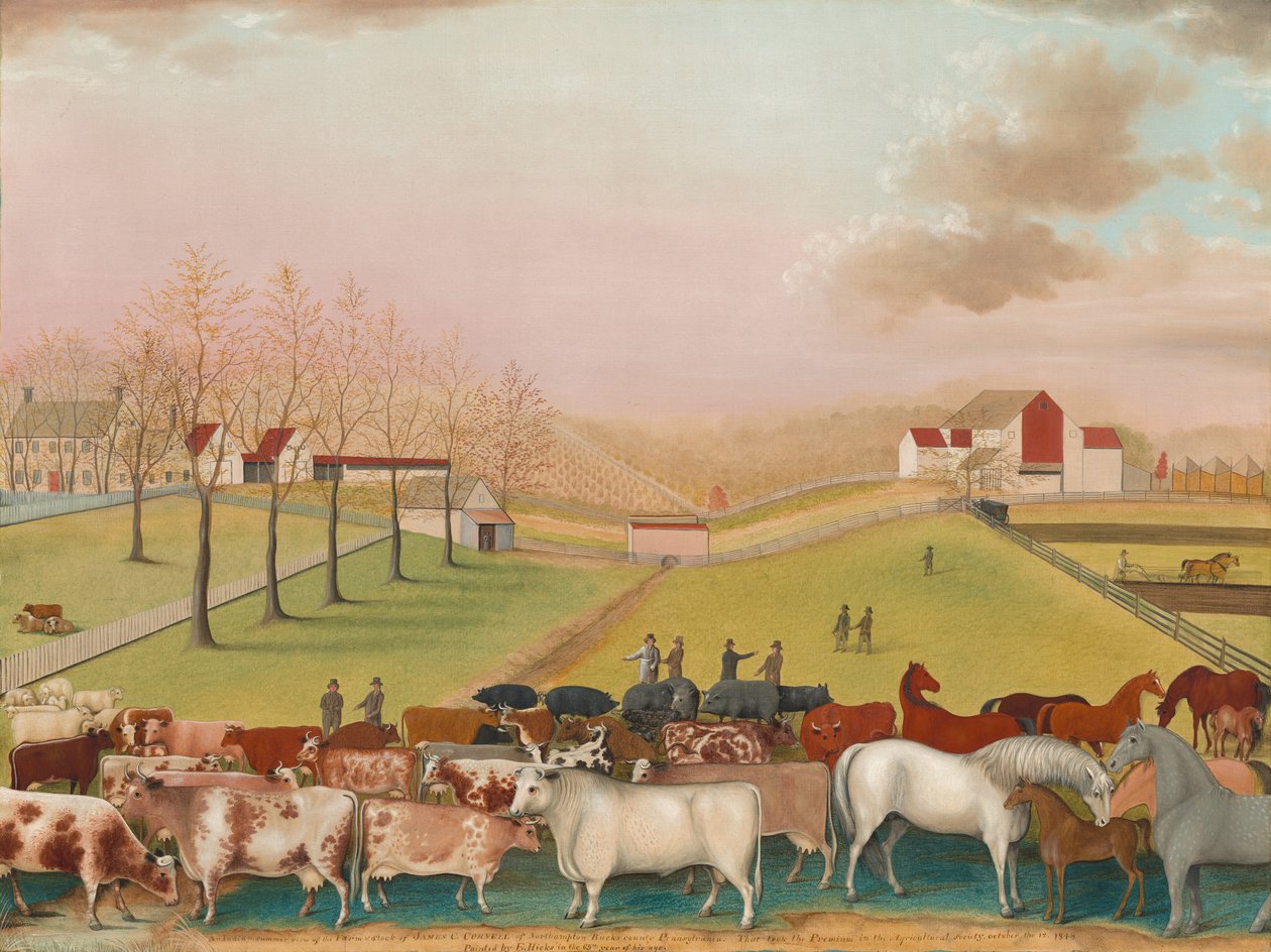 Cornell Farm af Edward Hicks