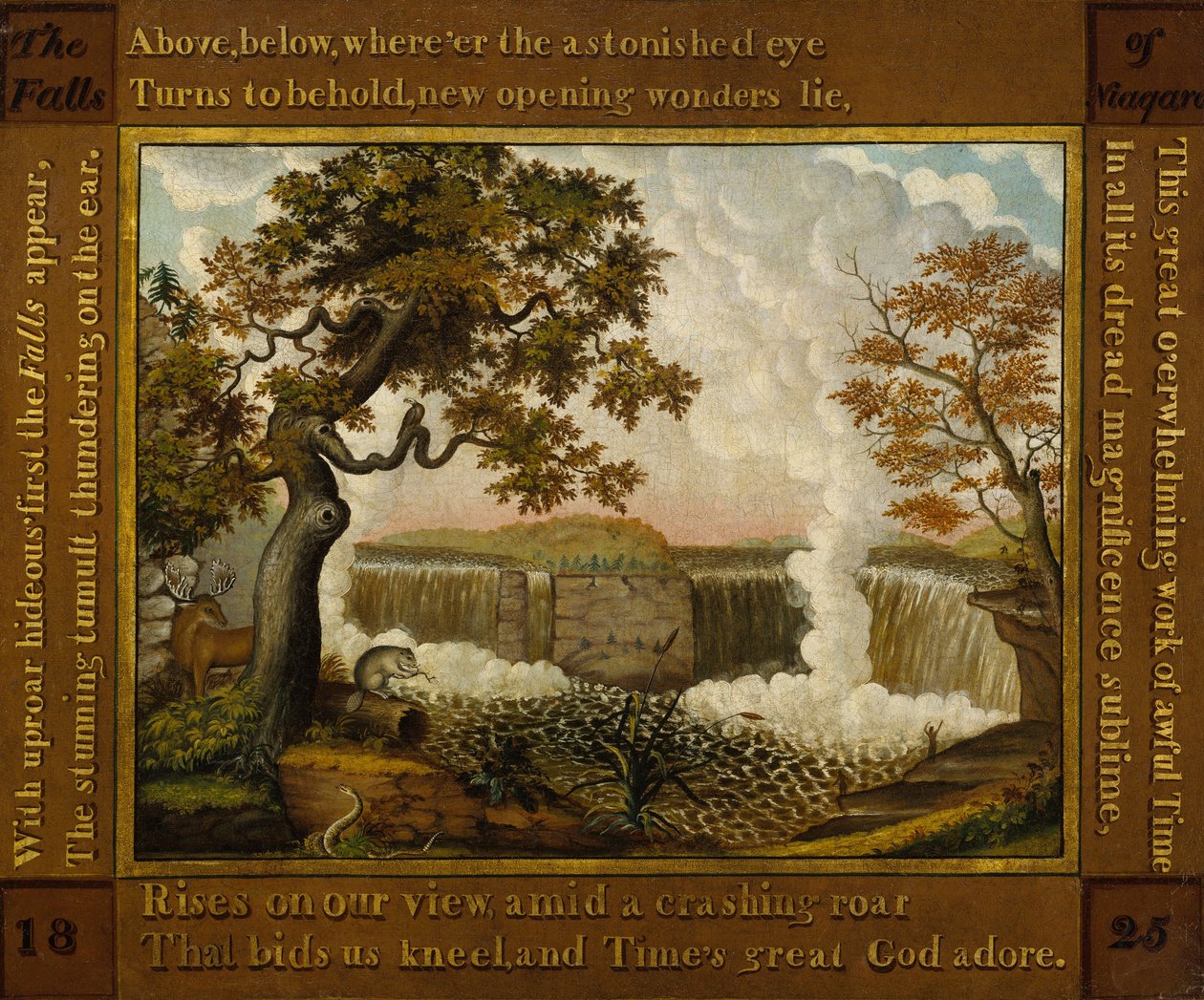 The Falls of Niagara, ca. 1825 af Edward Hicks