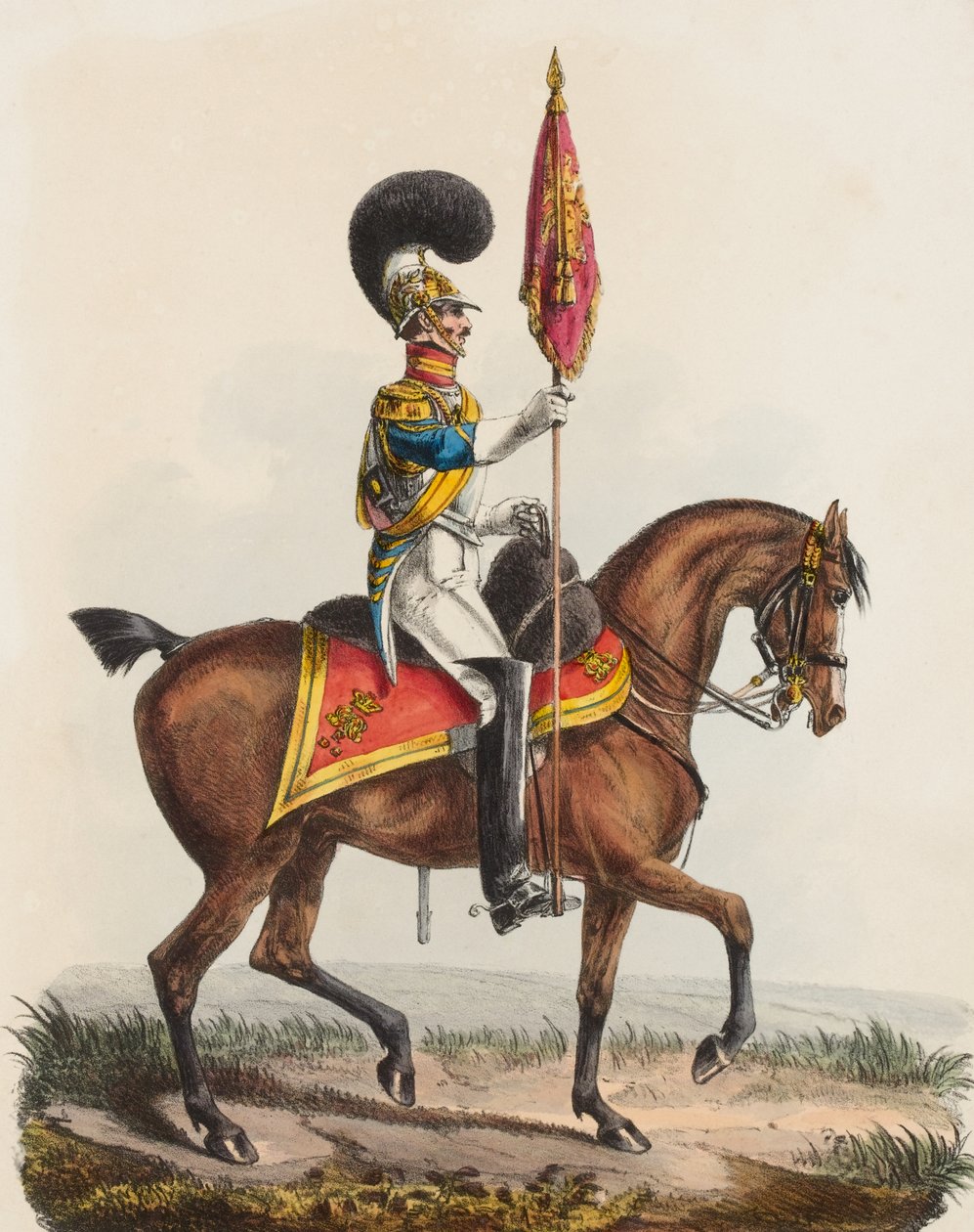 Royal Horse Guards, Blue, Officer, 1828dani af Edward Hull