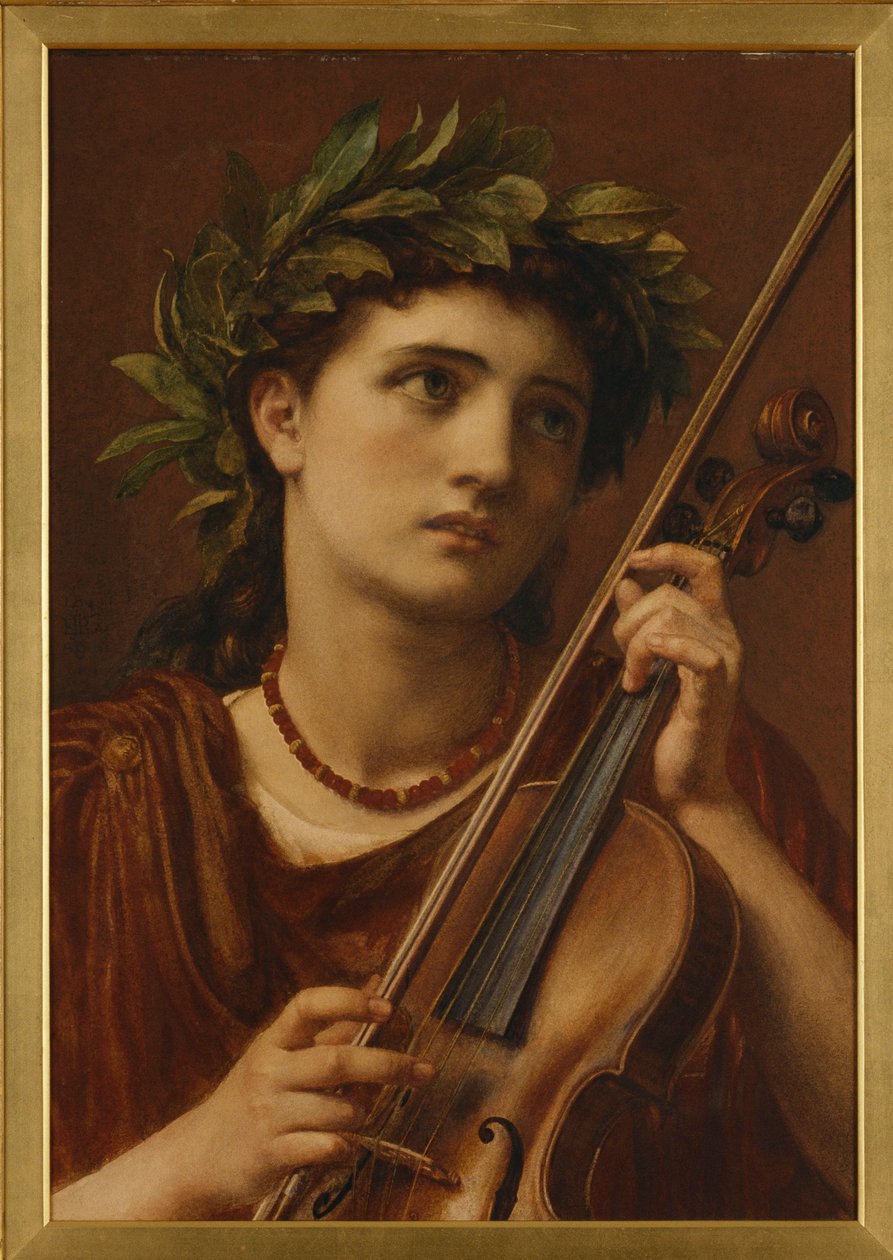 Musik, himmelsk pige, 1889 af Edward John Poynter