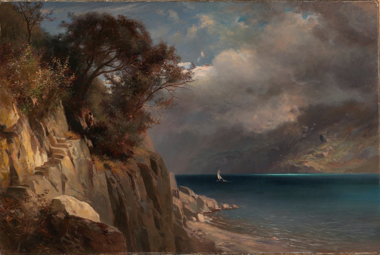Sø-scene af Edward L. Custer