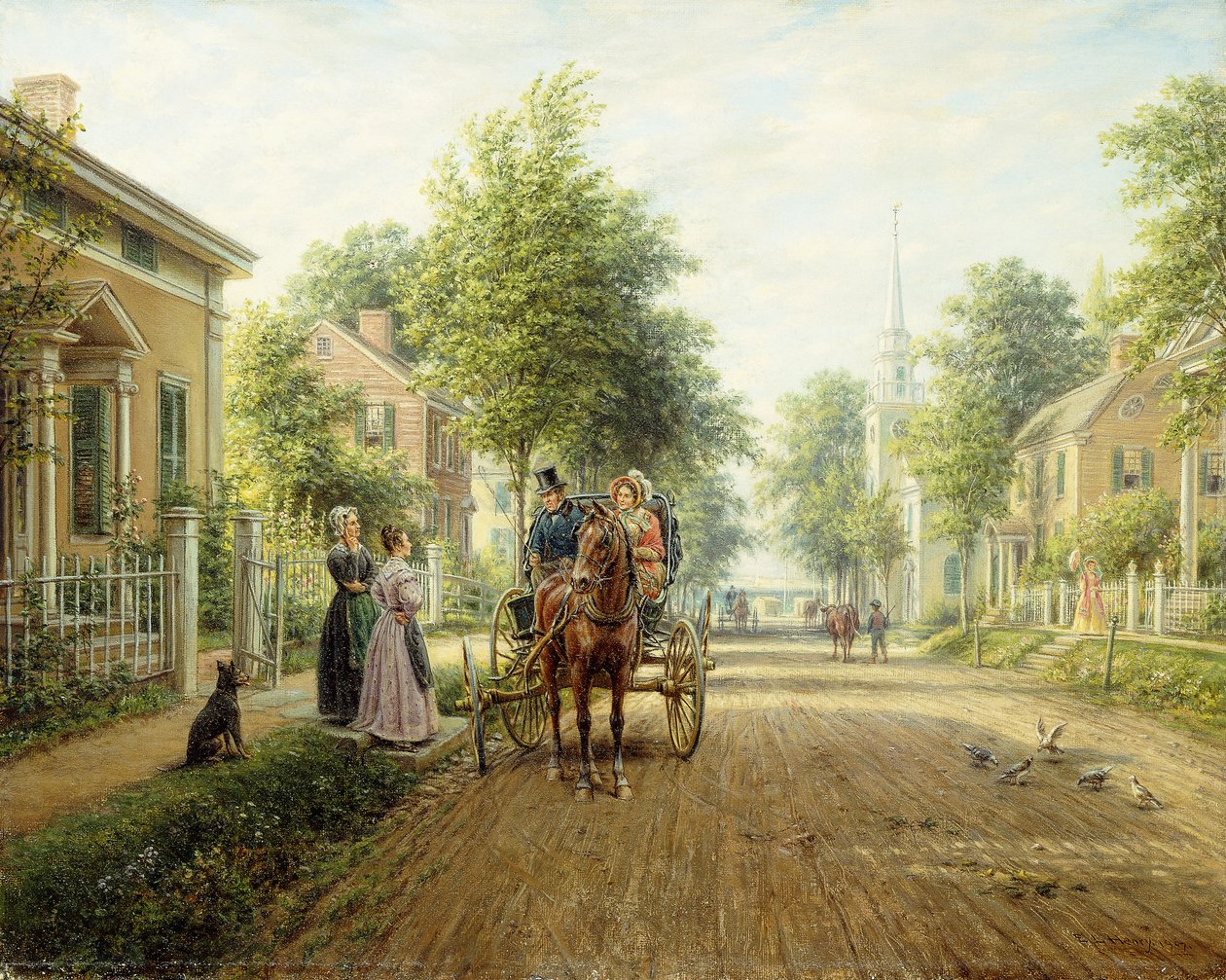 På vej til byen, 1907 af Edward Lamson Henry