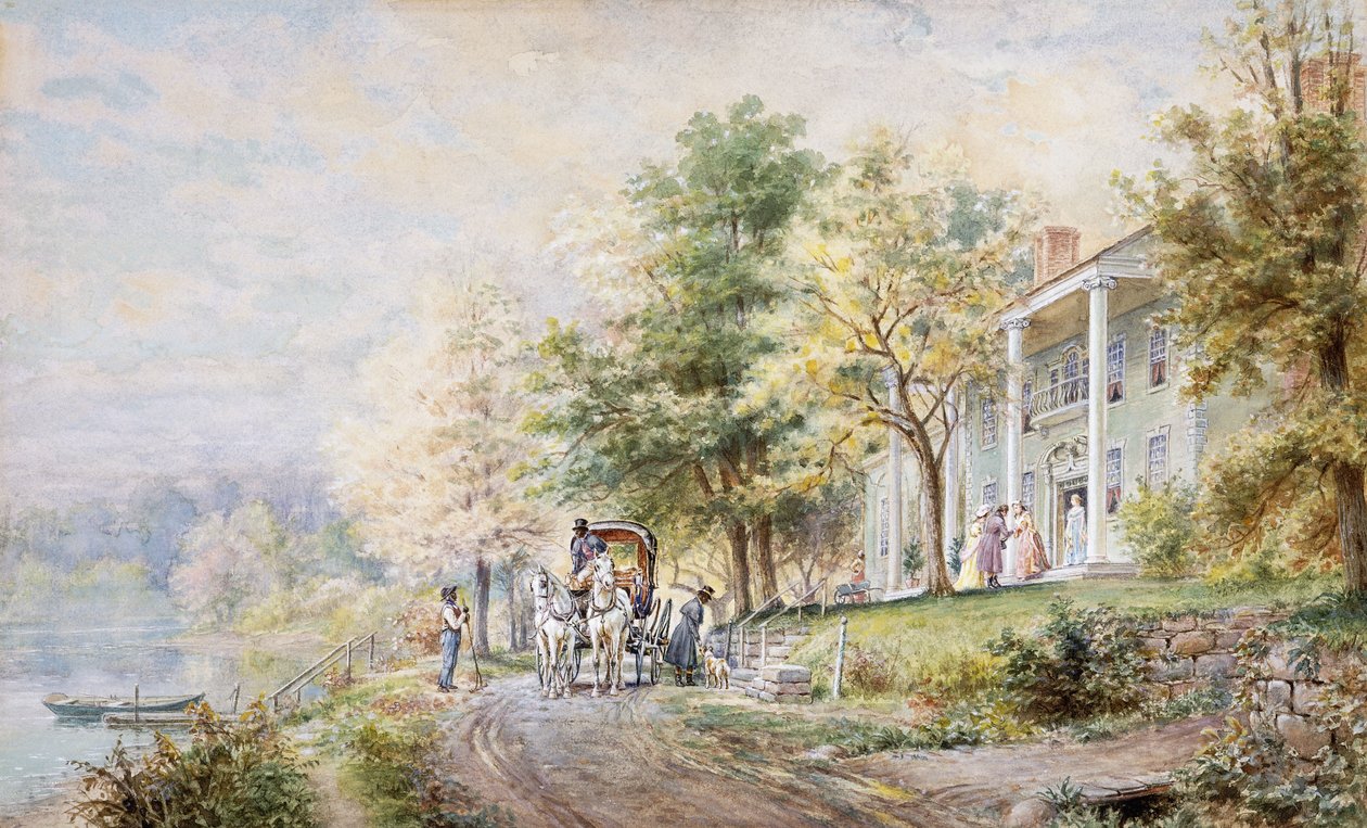 Modtagelse af gæster, 1898 af Edward Lamson Henry