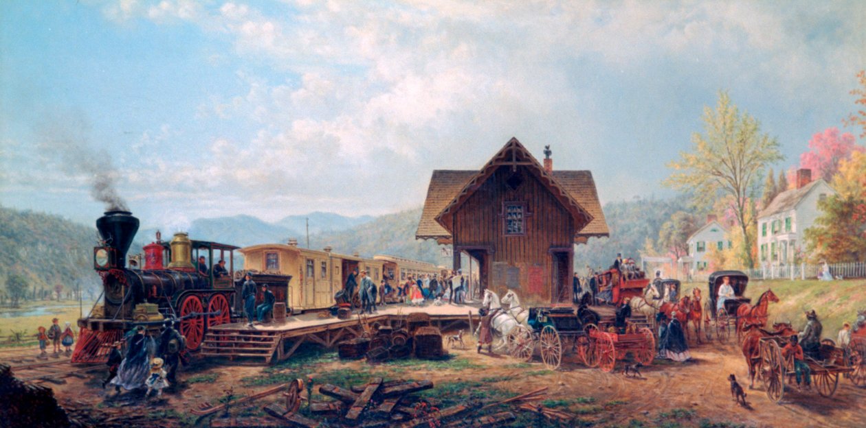 The 9:45 Accommodation, 1867 af Edward Lamson Henry