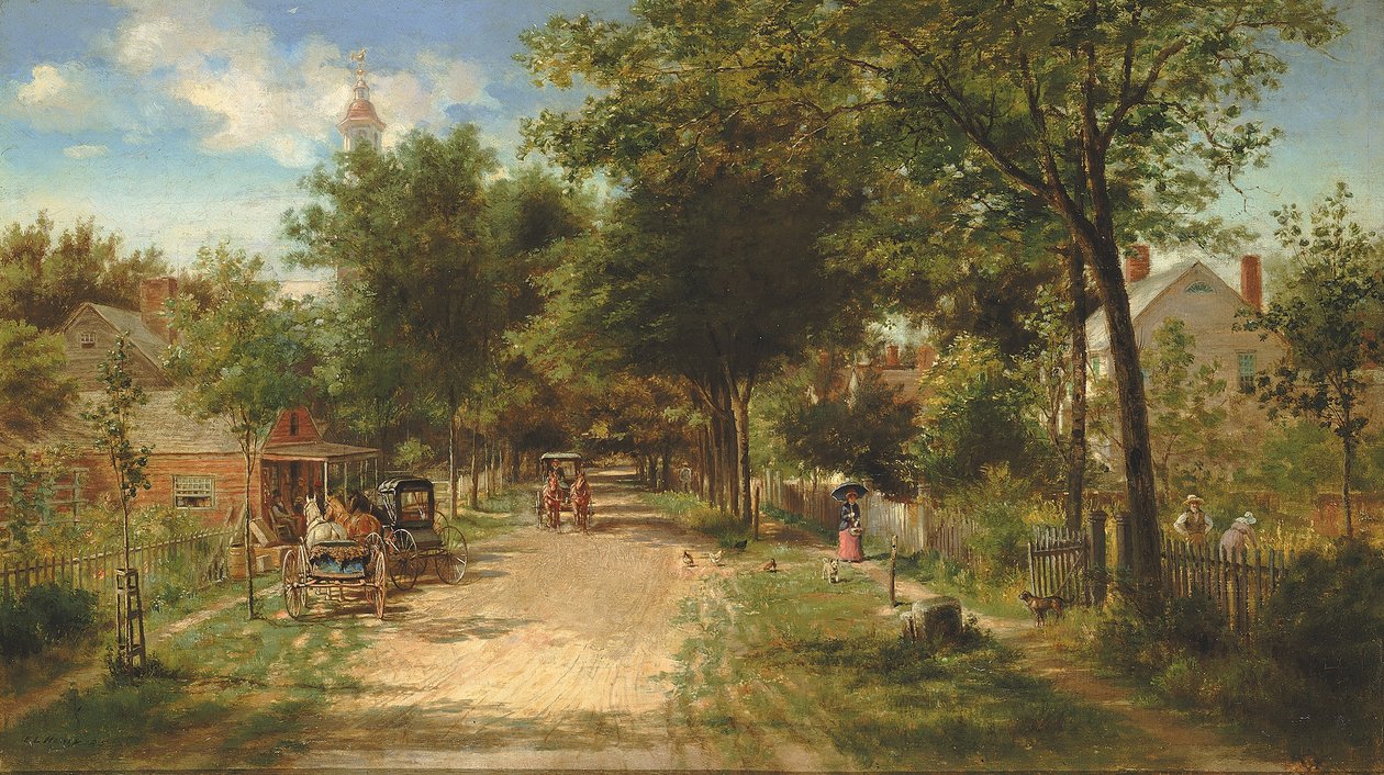 Landhandelen, 1885. af Edward Lamson Henry