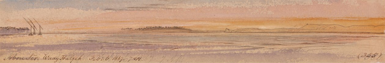 Abu Seer, Wady Halfeh af Edward Lear