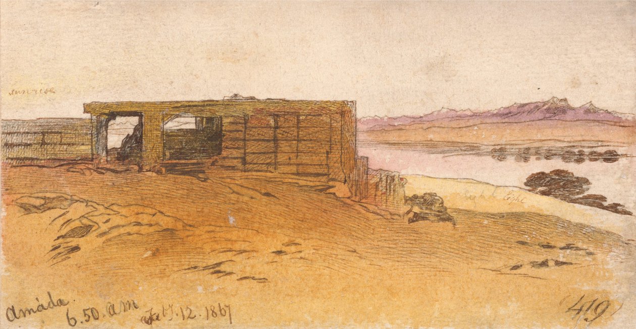 Amada, 6:50, 12. februar 1867 (419) af Edward Lear