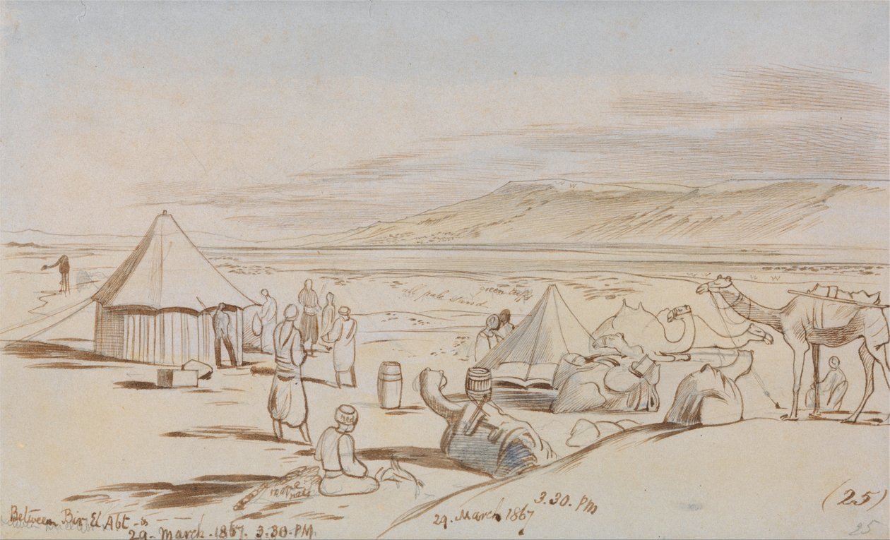 Mellem Bir El Abt af Edward Lear