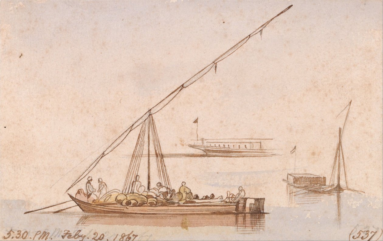Både på Nilen af Edward Lear