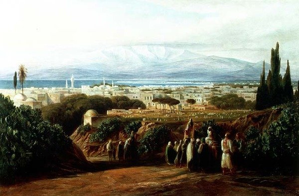 By med kirkegård af Edward Lear