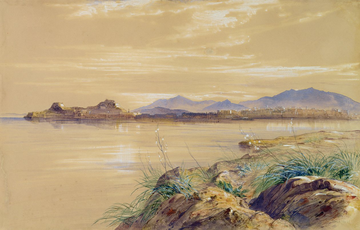 Korfu af Edward Lear