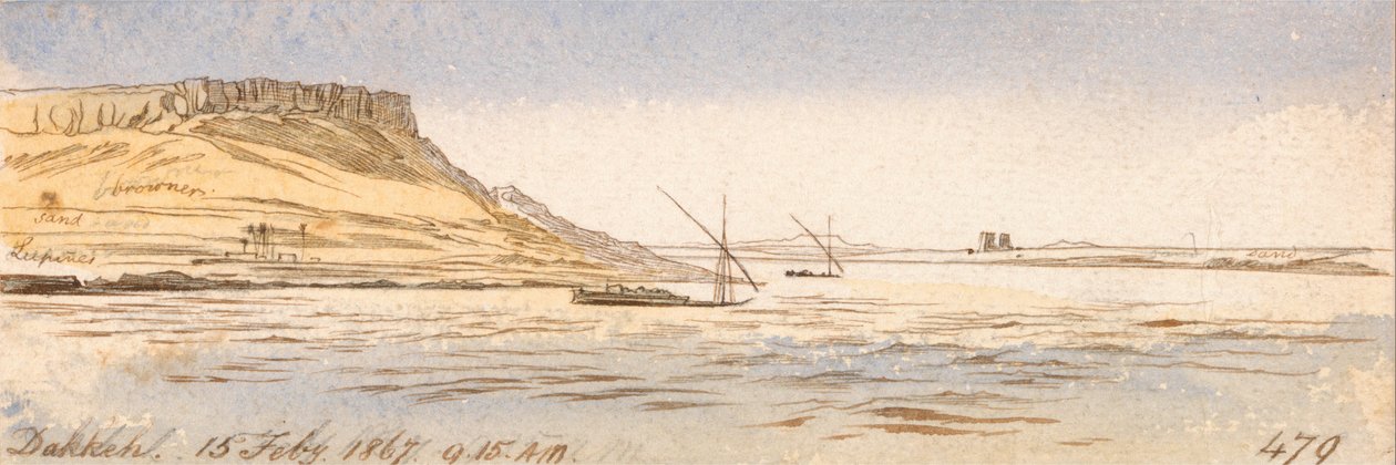 Dakkeh af Edward Lear