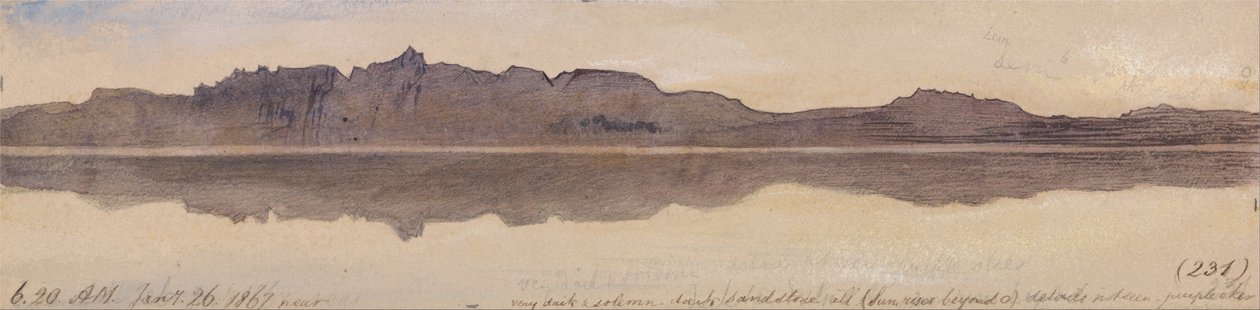 Daggry på Nilen af Edward Lear