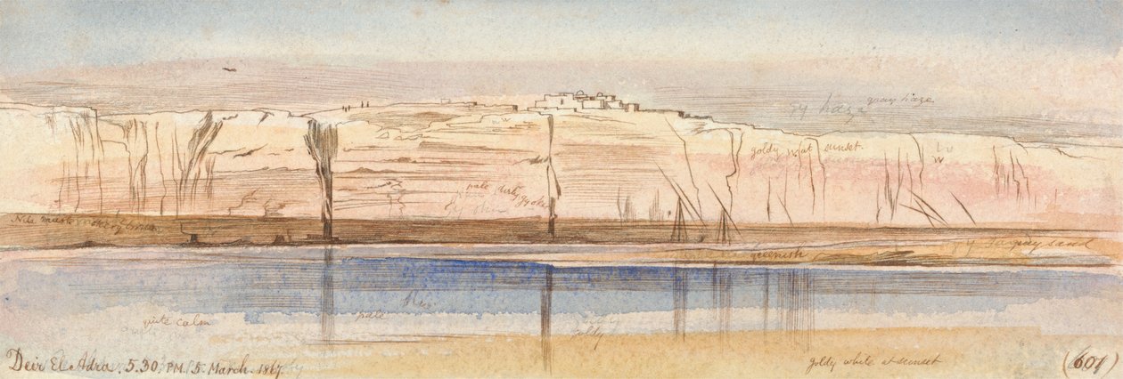 Deir El Adra af Edward Lear
